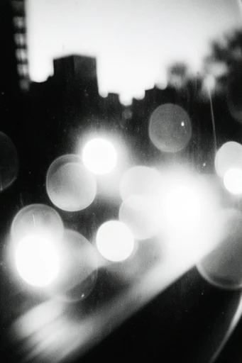 Ethereal Monochrome Noir style reference image — vintage noir texture