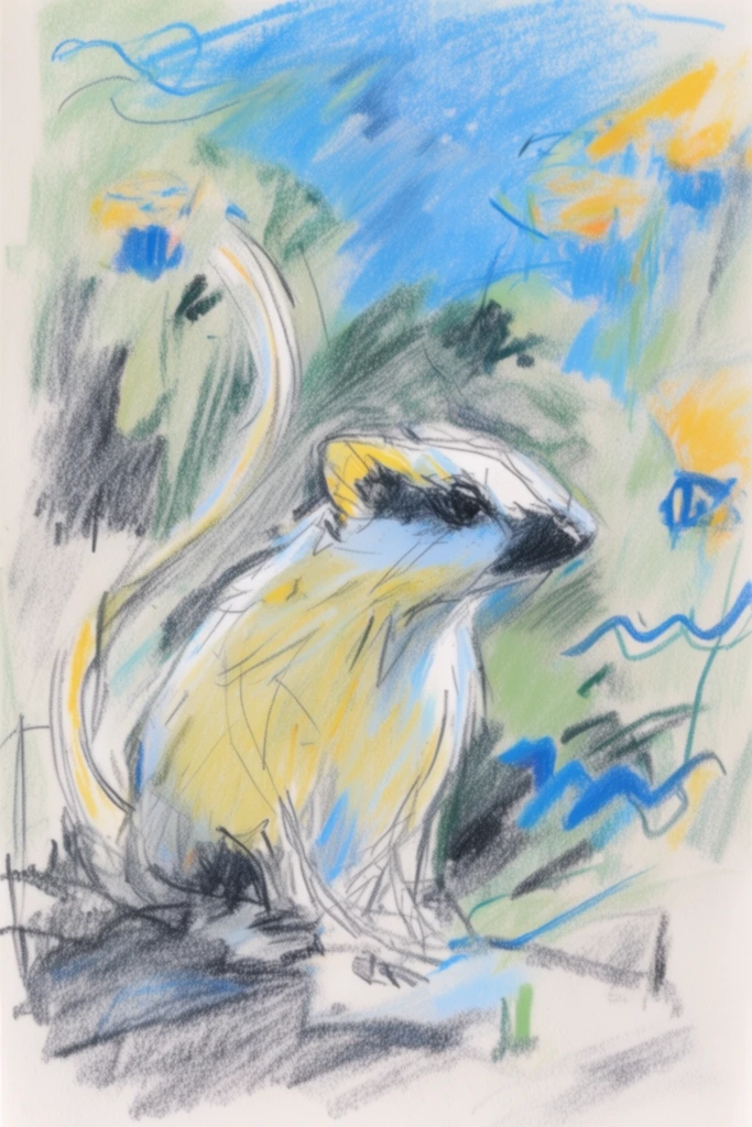 Ethereal Sketch Expressionism style AI image example 3