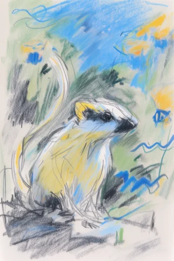 Ethereal Sketch Expressionism style AI image example 3