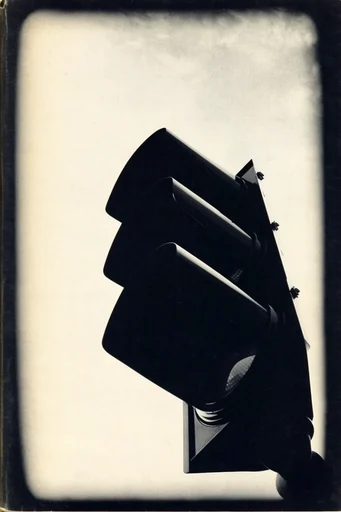 Monochromatic Avant-Garde Noir style reference image — vintage paper texture