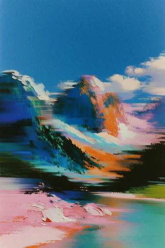 Digital Impasto Surrealism style reference image — heavy impasto texture