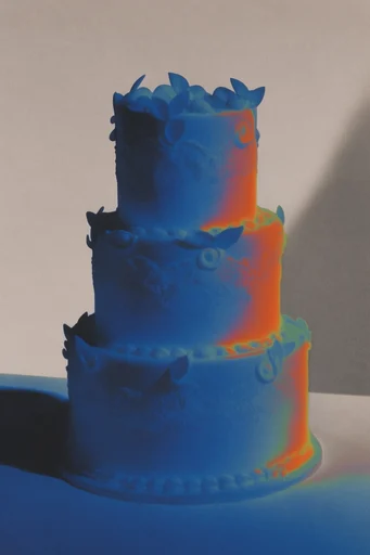 Spectral Thermal Noir style reference image — vibrant electric gradients