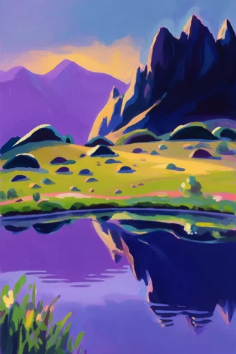 Vivid Fauvist Impasto style reference image — fauvism painting style