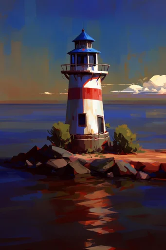 Vibrant Urban Painterly style reference image — stylized urban landscape
