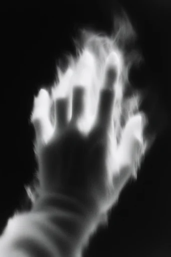 Ethereal Noir Motion style reference image — ethereal spectral silhouette