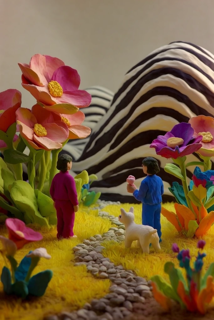 Vivid Surrealist Maximalism style AI image example 2
