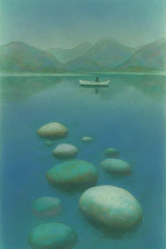 Hazy Nocturnal Tonalism style reference image — tonalism