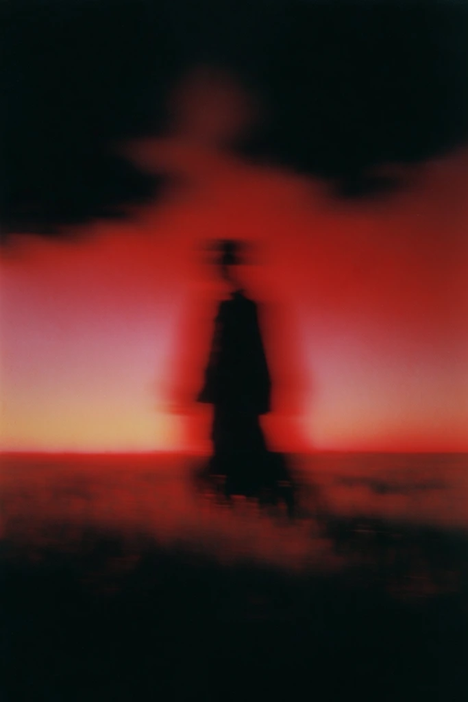 Kinetic Crimson Silhouette style AI image example 2