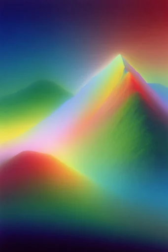 Luminous Temporal Abstraction style reference image — ethereal chromatic gradient