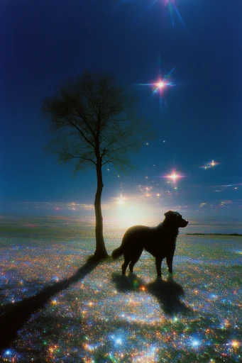 Prismatic Twilight Dreamscape style reference image — magical realism