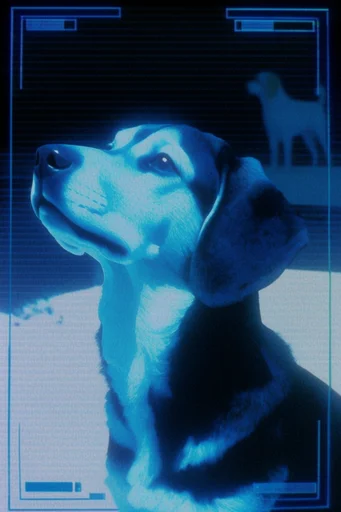 Analog Surveillance Noir style reference image — chromatic aberration