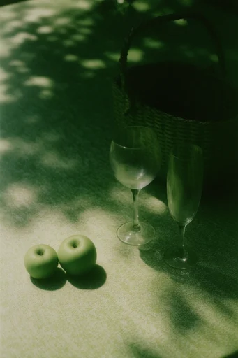 Verdant Atmospheric Minimalism style reference image — high-angle bird's-eye perspective
