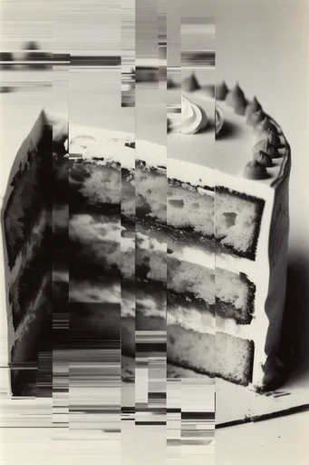 Fragmented Monochrome Geometry style reference image — surreal geometric reconstruction