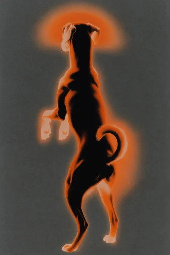 Luminous Spectral Silhouette style reference image — high contrast chiaroscuro