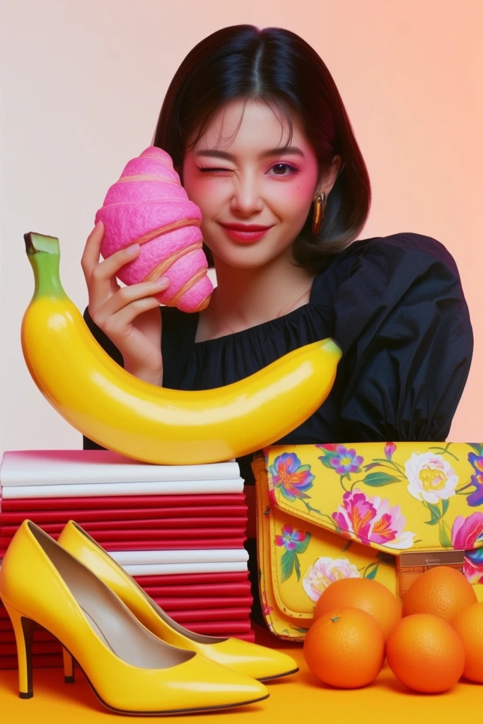 Hyper-Saturated Surreal Pop style AI image example 2
