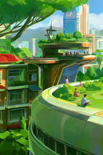 Luminous Urban Narrative style reference image — detailed texture