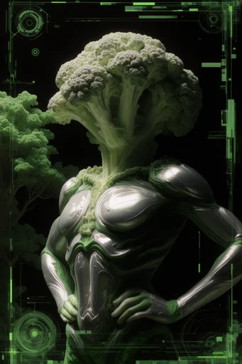 Bio-Synthetic Tactical Specimen style reference image — stark black background