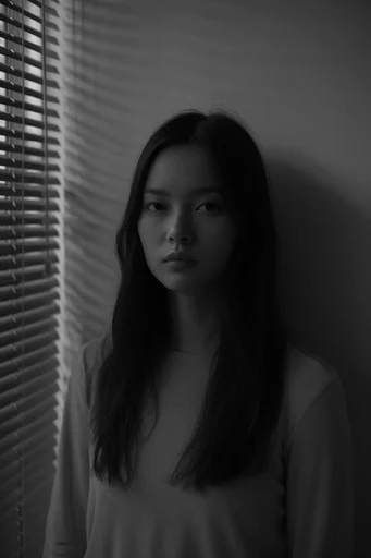 Stark Monochromatic Geometry style reference image — minimalist monochromatic composition