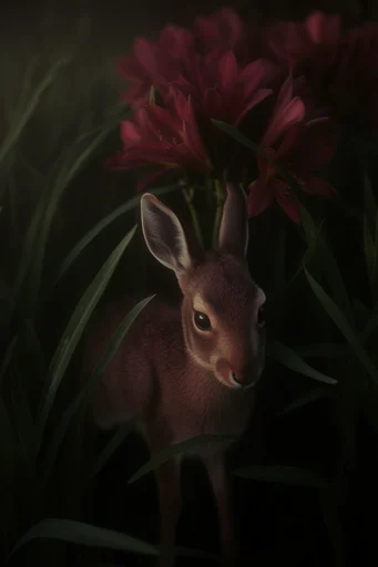 Nocturnal Analog Botanicals style AI image example 3
