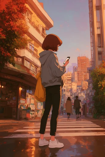 Nostalgic Hand-Drawn Anime style reference image — 1990s anime style