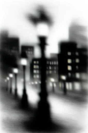 Ethereal Monochrome Abstraction style reference image — high-contrast minimalism
