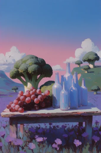 Ethereal Pastel Surrealism style reference image — pastel color palette