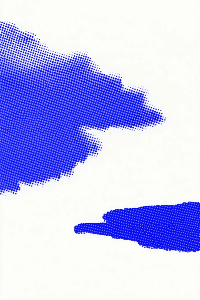 Graphic Halftone Minimalism style AI image example 2
