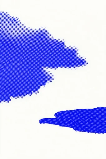 Graphic Halftone Minimalism style AI image example 2