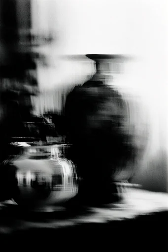 Spectral Kinetic Noir style reference image — motion blur