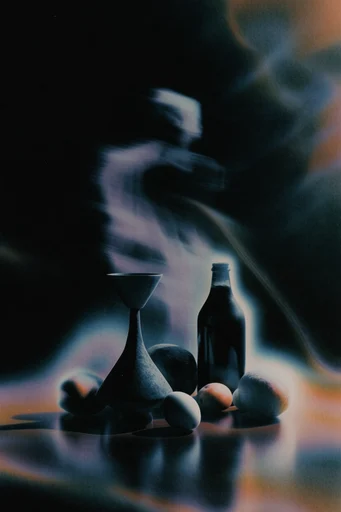 Analog Spectral Surrealism style reference image — analog film grain