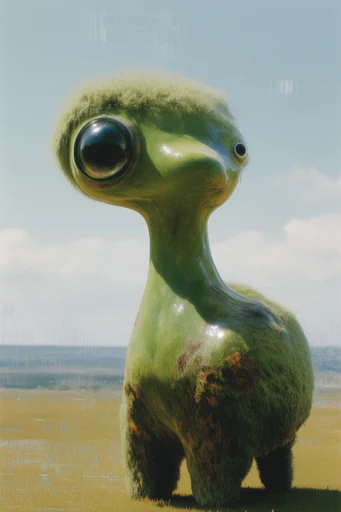 Surreal Liminal Biomorphism style AI image example 3
