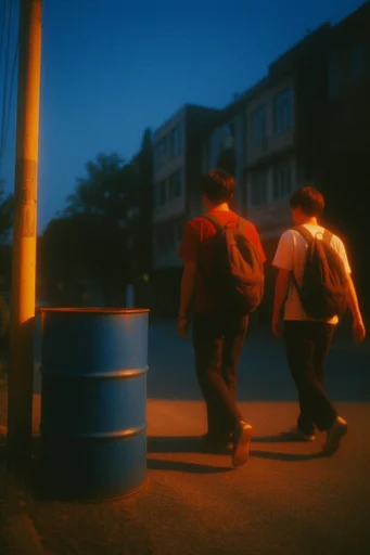 Cinematic Amber Twilight style reference image — cinematic chiaroscuro