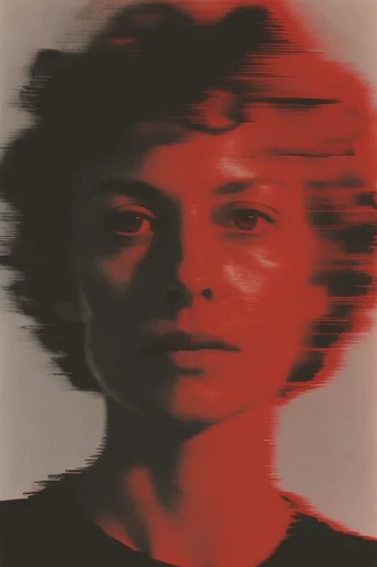 Cinematic Glitch Noir style reference image — motion smear