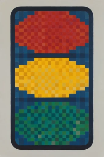 Geometric Modernist Synthesis style reference image — mid-century modernist