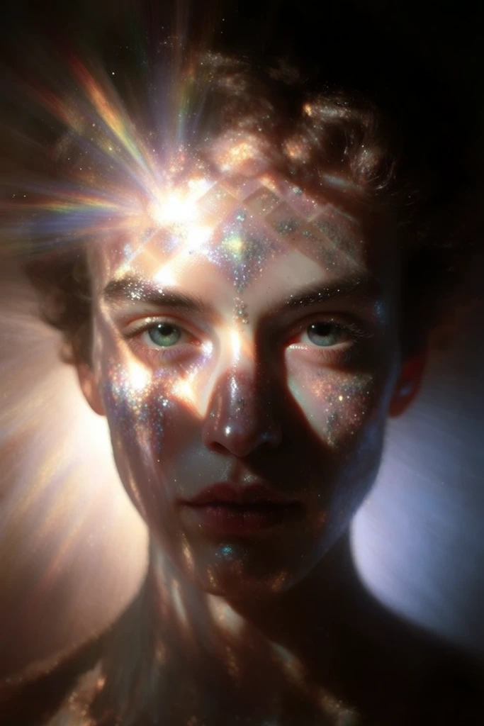 Celestial Prismatic Macro style AI image example 1