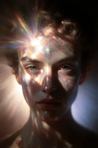 Celestial Prismatic Macro moodboard — generate AI images in this style