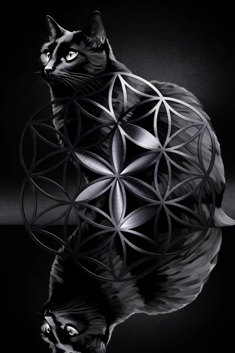 Industrial Chrome Gothic style reference image — symmetrical metallic structures