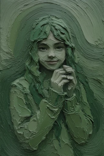 Tactile Verdant Surrealism moodboard — generate AI images in this style