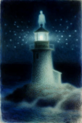 Luminous Nocturnal Dreamscape style reference image — luminous pastel accents