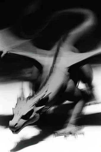 Kinetic Spectral Noir style reference image — gritty analog film grain