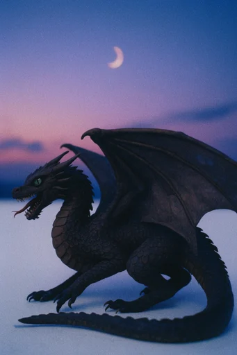 Ethereal Twilight Melancholy style reference image — twilight silhouettes