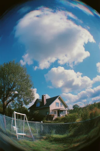 Saturated Fisheye Nostalgia style reference image — highly saturated colors