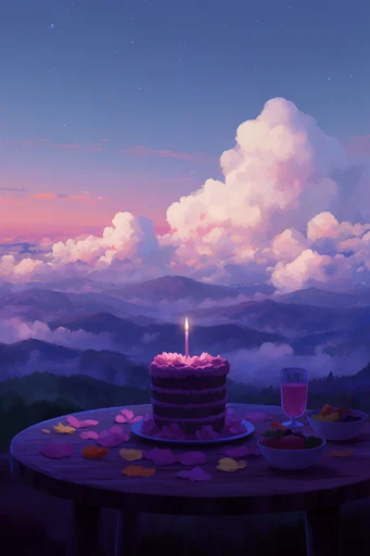 Ethereal Twilight Horizons style reference image — nostalgic atmosphere