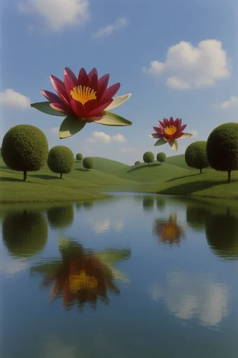 Surreal Liminal Pastoralism style reference image — minimalist composition