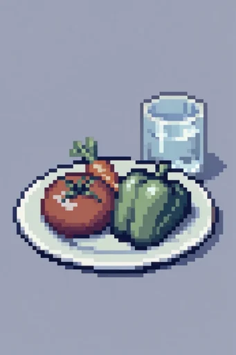 Retro Digital Diorama style reference image — dithered texture