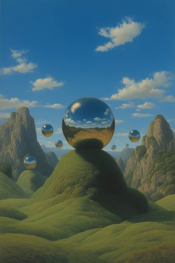 Surreal Pastoral Liminality style reference image — dreamlike tranquility