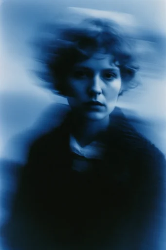 Spectral Cobalt Motion moodboard — generate AI images in this style