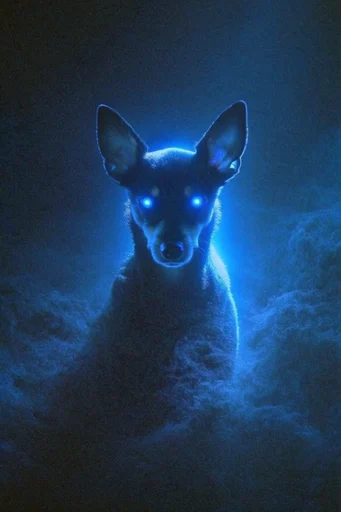 Ethereal Cobalt Nocturne style reference image — painterly blue brushstrokes