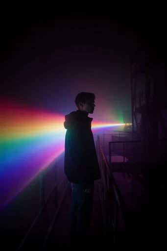 Spectral Twilight Noir style reference image — cinematic chiaroscuro