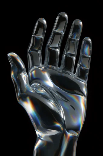 Prismatic Chrome Futurism style reference image — chromatic aberration